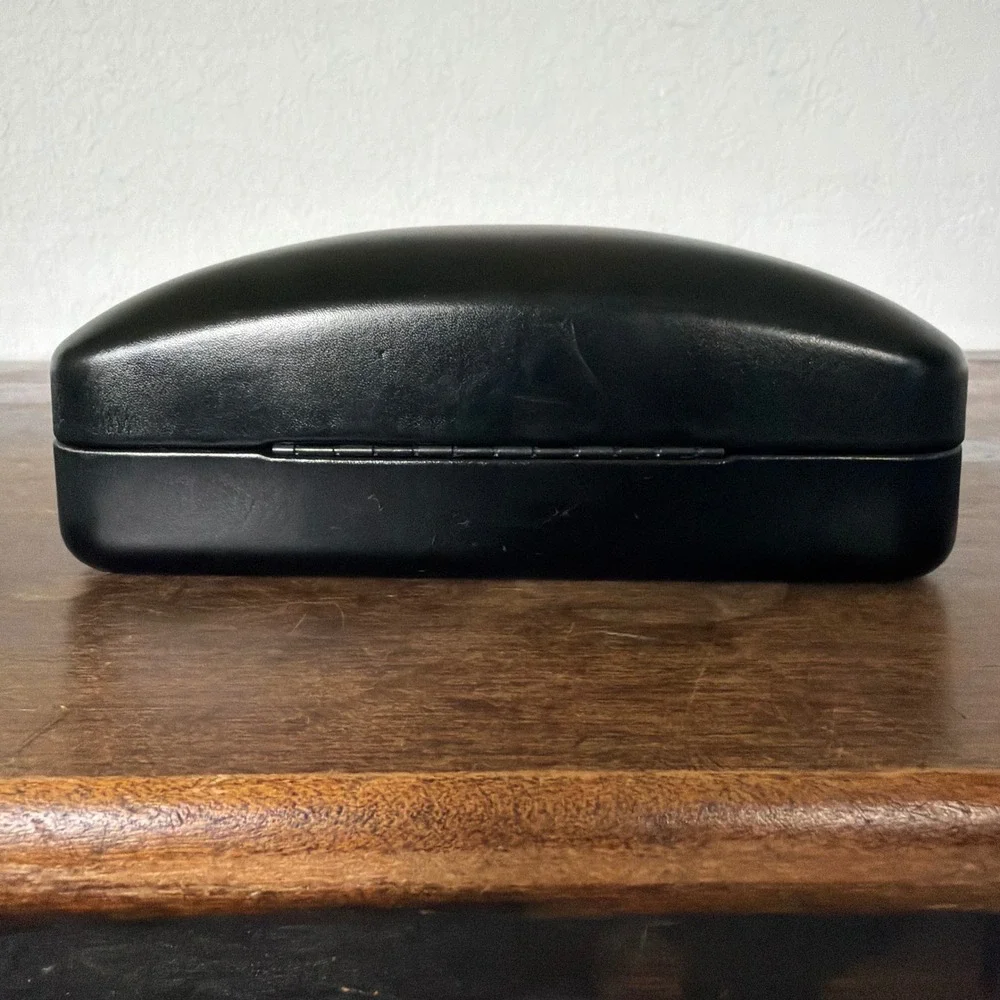 Coach Hard‎ Shell Glasses Case Glossy Black Sunglasses Eyeglasses Clamshell